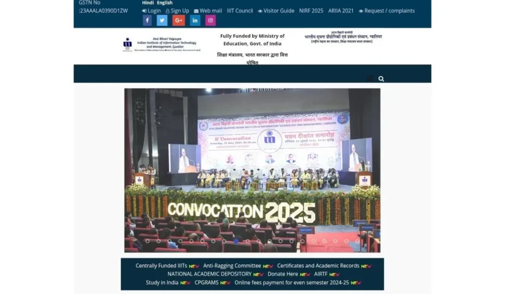 ABV IIITM Gwalior Recruitment